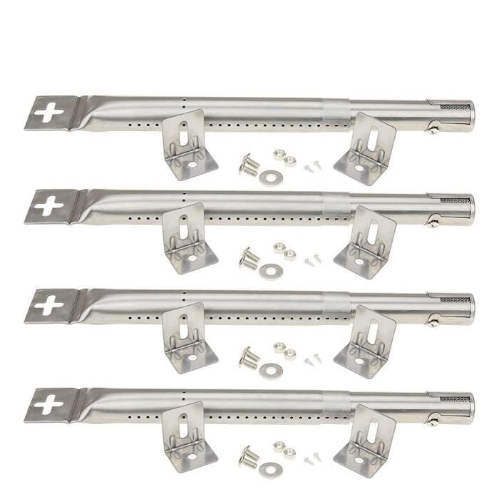 Bar.B.S. 42204 Brûleurs de tube en acier inoxydable de remplacement de gril à gaz universel pour Master Forge, Flamme parfaite, U
