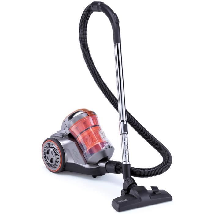 Solac Brave, Aspirateur sans sac, Gris, 800 W