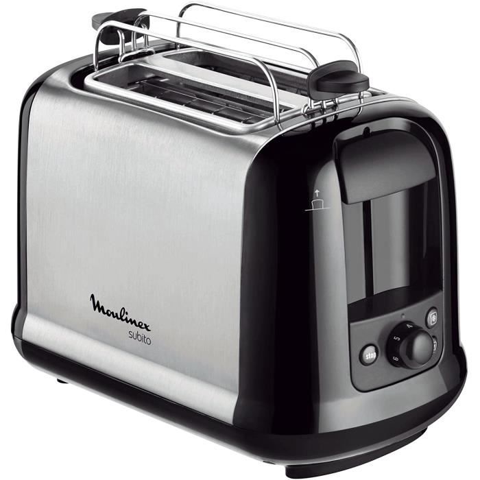 TOASTER Moulinex LT2618 Subito Grille Pain ArgentNoir21