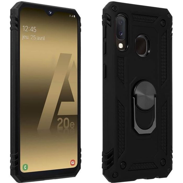 Coque arrière pour Samsung Galaxy A20e avec Support Vidéo Noir