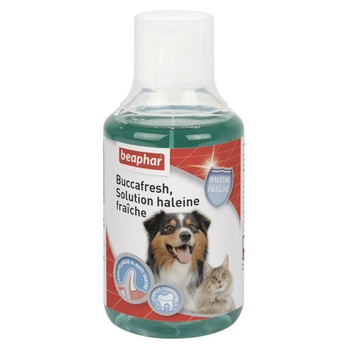 BEAPHAR Buccafresh Solution haleine fraîche - Pour chien et chat