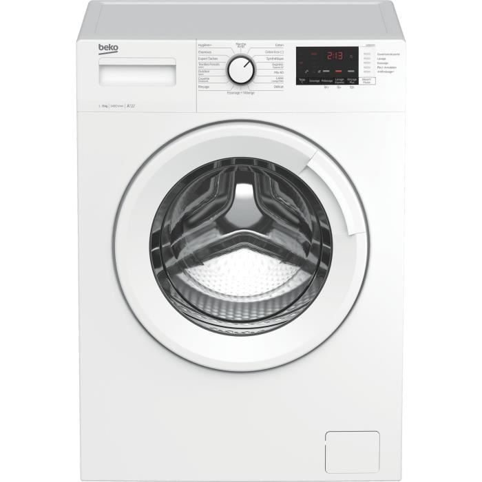 BEKO - WMB9455 - Lave linge frontal - 9 kg - 1400 trs/min - A+++ - Blanc