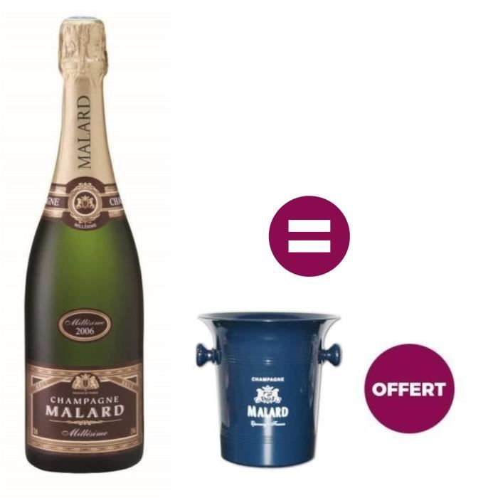 Champagne Malard Millésimé + Seau à glace offert
