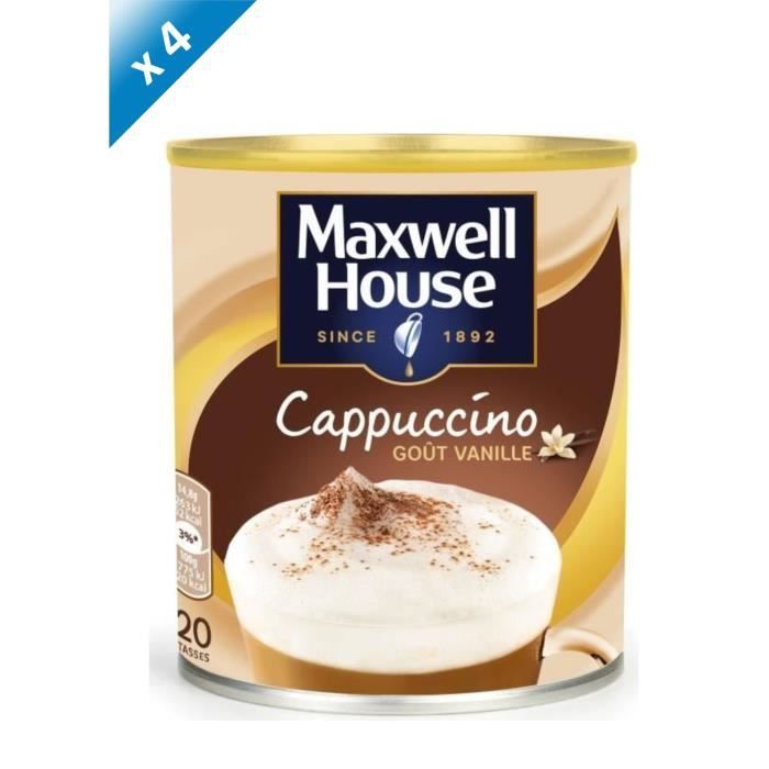 Lot de 4 - Maxwell House Cappucino Vanille Soluble - 305g