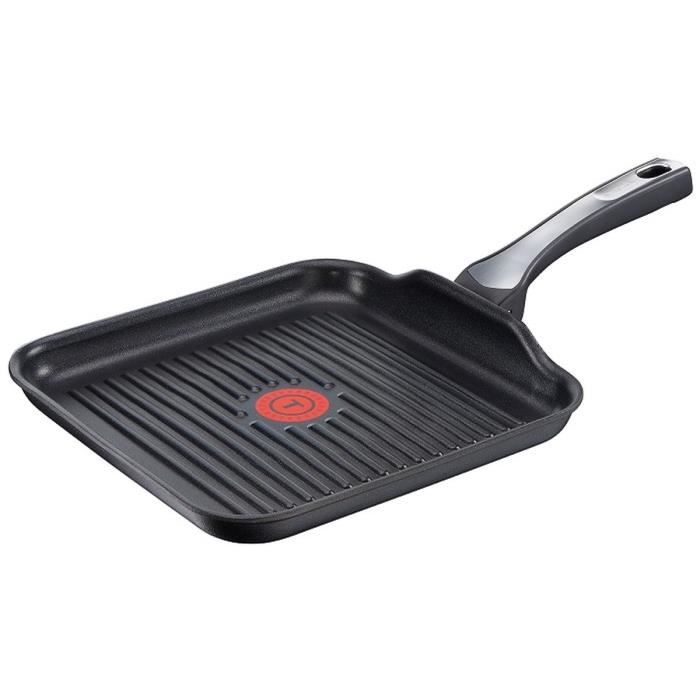 TEFAL EXPERTISE GV5 Poêle Grill 26x26cm C6204002 Tous feux dont induction
