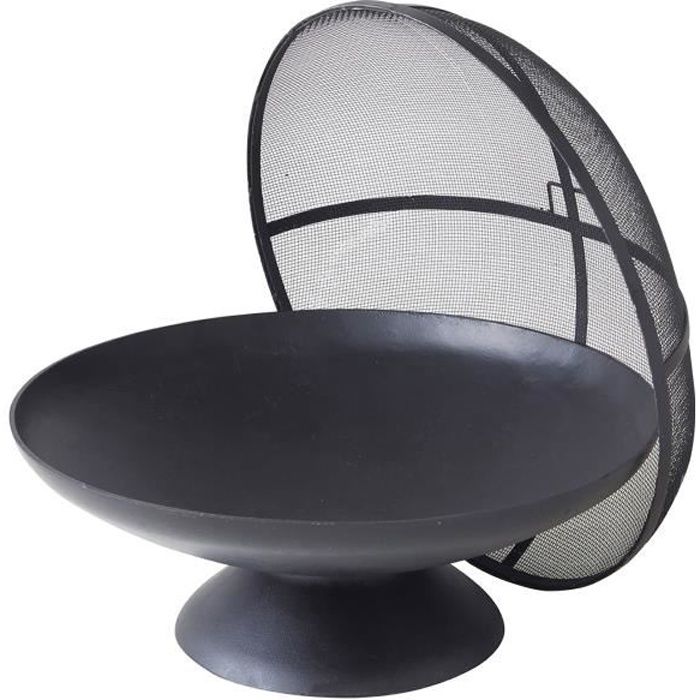 Brasero COOK'IN GARDEN Junto + cloche - Foyer Extérieur - Diamètre : 58 cm - Noir