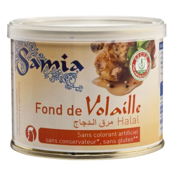 FOND DE VOLAILLE HALAL 100g SAMIA 100.000 GR Samia