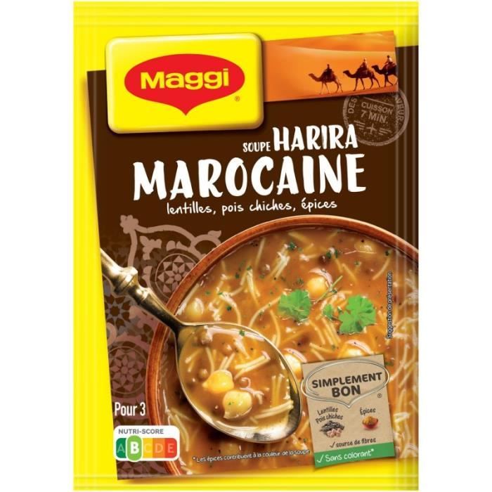 MAGGI - Soupe Harira À La Marocaine 90G - Lot De 4