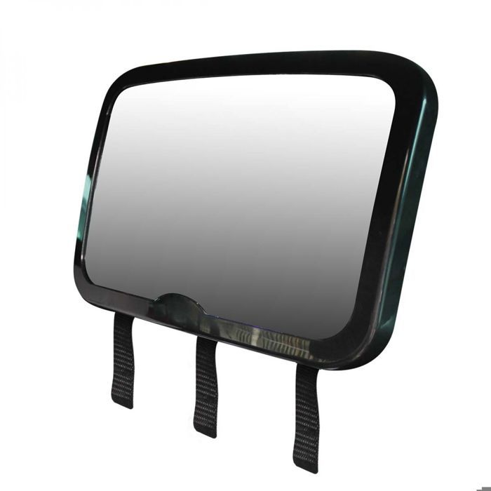 Miroir voiture pour bébé 2 en 1 avec sangles pour jouets ou accessoires