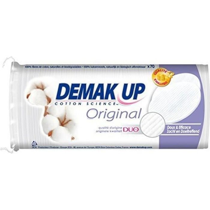 Cotons ovales à démaquiller 70x Demak'Up