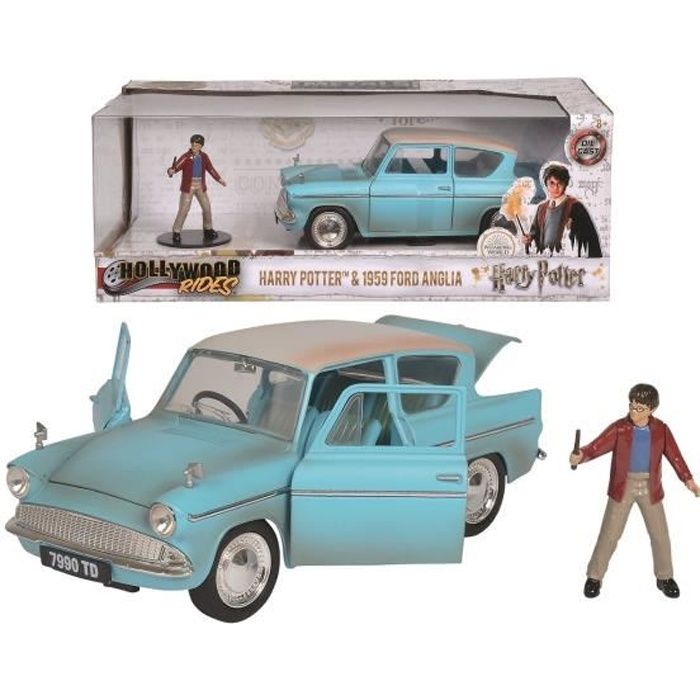 MAJORETTE Harry Potter Ford Anglia 1959 + Figurine - 1/24ème