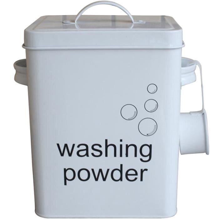 Cuisine Salle de Bains BoîTe de Rangement 5L BoîTe de Poudre de Lavage Grain de Riz Organisateur Conteneur Poudre de Lessive BoîTe