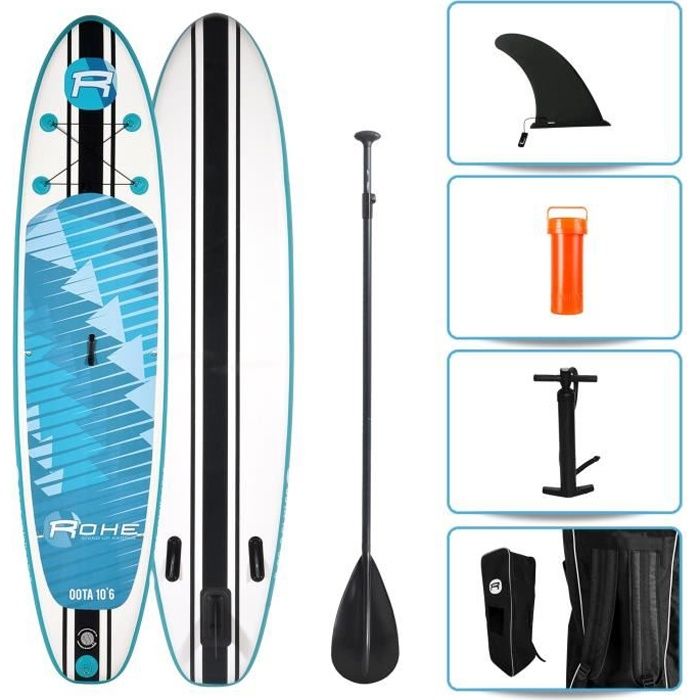 ROHE Pack Paddle Gonflable Oota - 320x76x15cm - Avec accessoires