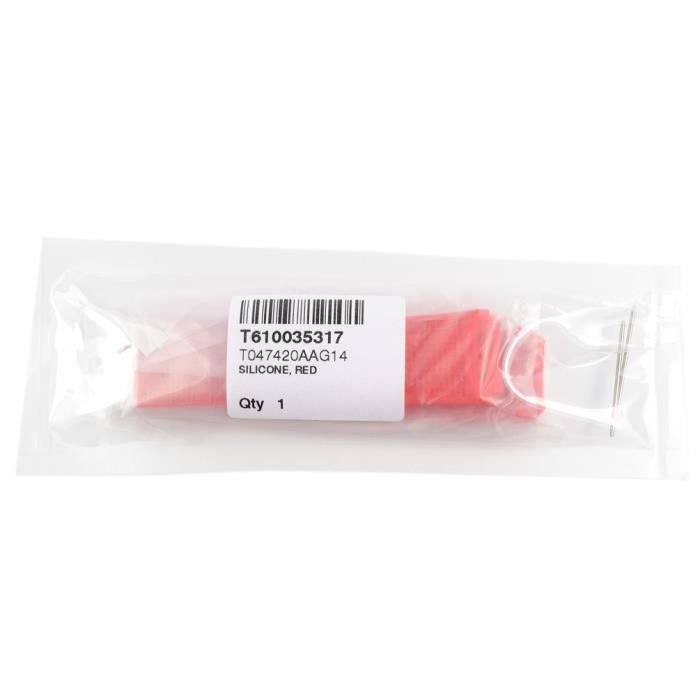 Bracelet en silicone rouge Modèles Tissot T-Touch II T047420A 21mm T610035317