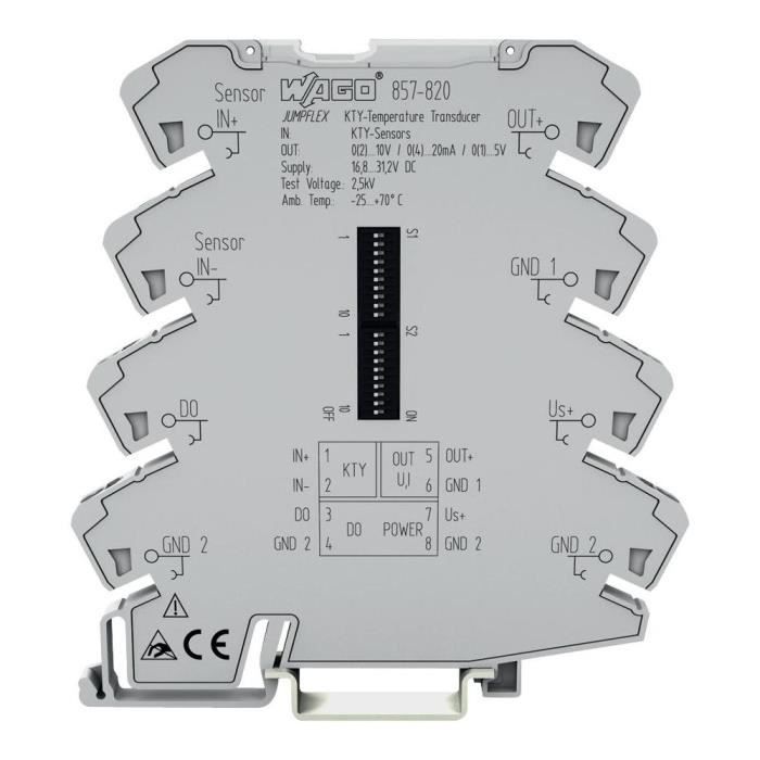 Convertisseur de mesure KTY 857-820 WAGO