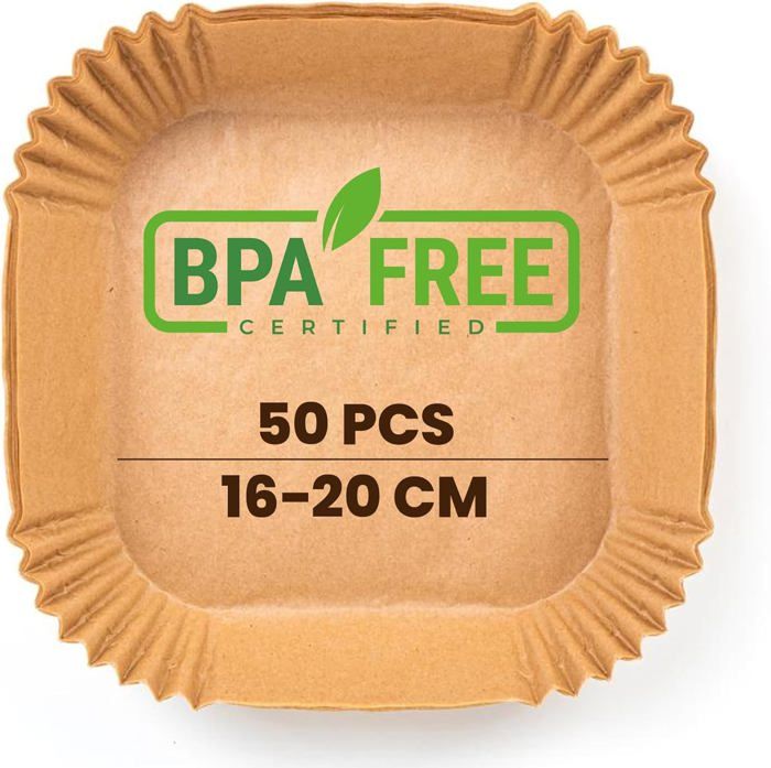 Papier Cuisson Pour Ninja Foodi Max Air Fryer,120 Pcs 22X14Cm Rectangulair Paper Liner Friteuse Sans Huile Accessoires Pour Ninja - Electroménager