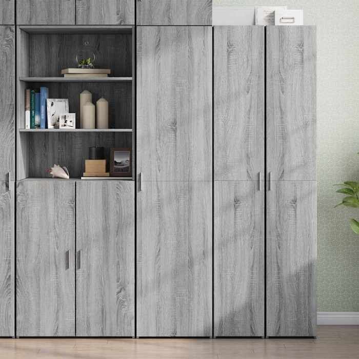 vidaXL Buffet haut sonoma gris 45x425x185 cm bois dingénierie 3281411