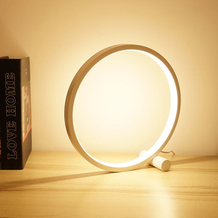 lampe de poser Lampe de chevet LED Lampe de bureau Touch Ring Dimmable (Blanc)
