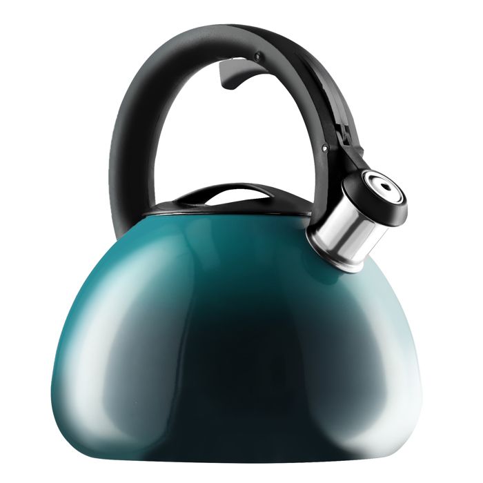 GREENADSCAPE Bouilloire De Camping Pliante Avec Sifflet - Acier Inoxydable Noire 22x20x17cm - Parfaite Pour Réchaud à Gaz Et Cuisinière