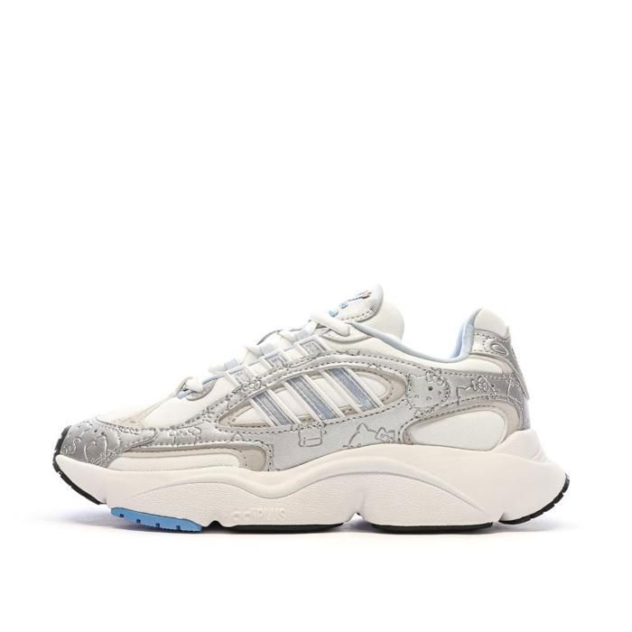 Adidas Baskets Blanches/Bleu Fille Adidas Ozmillen