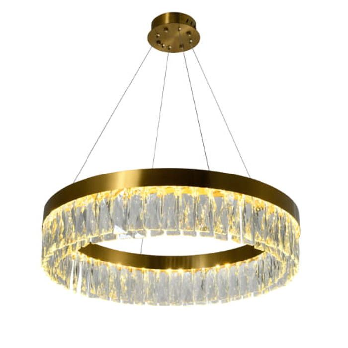 Villach - Suspension lustre en cristal rond 60 cm