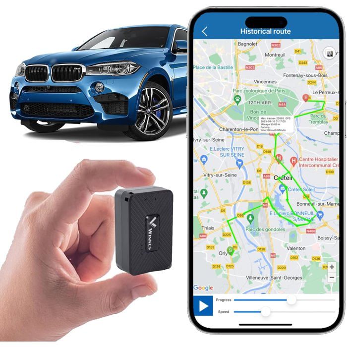 GF-07 Mini Traceur GPS Magnétique En Temps Réel Pour Véhicule, Voiture