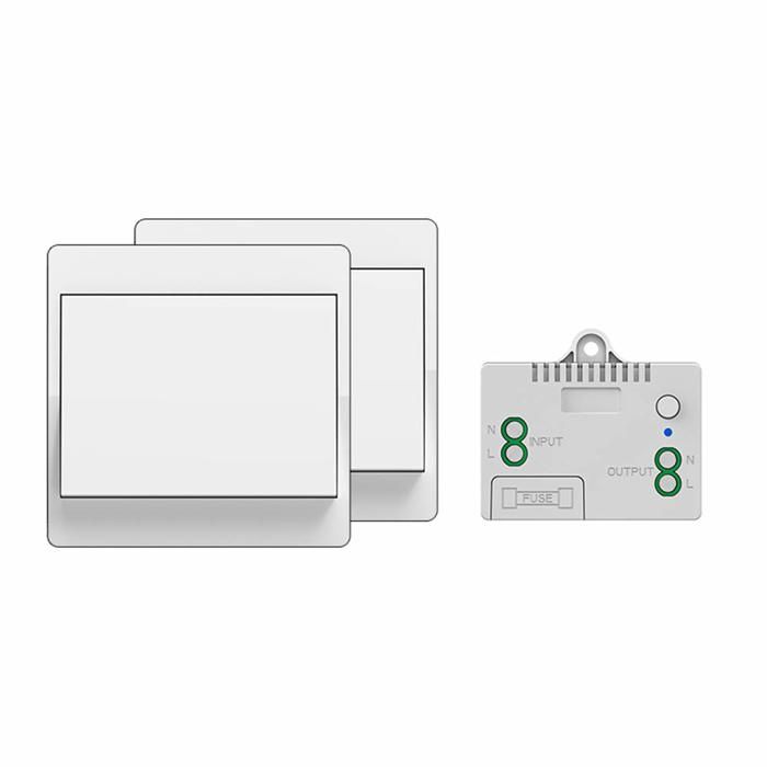 Interrupteur sans fil autoalimenté - AIMOONSA - 1 To 2 - Sans pile - Étanche - Portée 150m