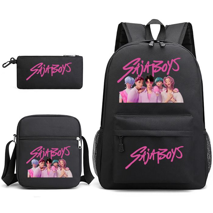 Lot de Sac à Dos Kpop Demon Hunters Scolaire Grande Capacité