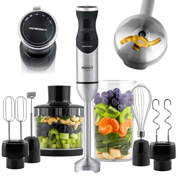 BERDSEN Mixeur Plongeant 1500 W Bd-753 