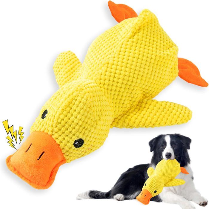 Jouet pour chien (peluche) - NOBRAND - Quack-Quack - Motif canard - Grand - Ultra-doux anti-stress Jouet pour chien (peluche) - NOBRAND - Quack-Quack - Motif canard - Grand - Ultra-doux anti-stress