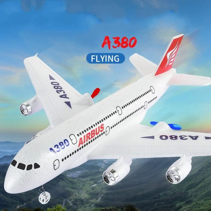 Avion Télécommandé RC – Quadricoptère Léger à Aile Fixe, 360° – Lumières LED, 2 Vitesses – Batterie 500mAh – Bleu - 7