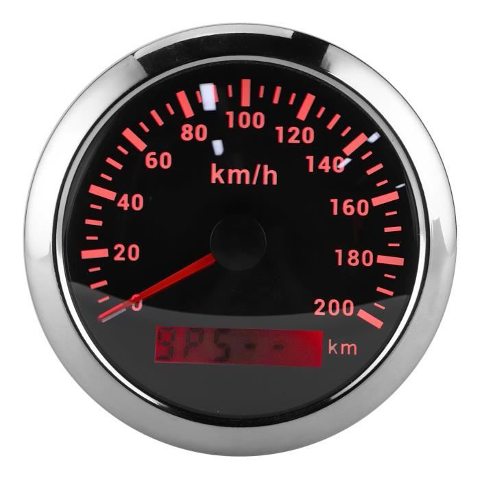Compteur de vitesse GPS 85 mm 200 km/h compteur kilométrique étanche pour moto