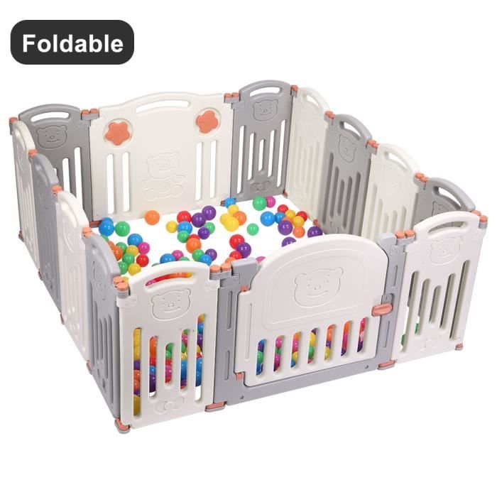 Parc Bebe En Plastique 31x58x3 5cm 14 Pieces Avec Grande Porte Barriere D Enfant En Joli Motif Meuble Indispensable Achat Vente Siege Auto Parc Bebe En Plastique 31x5 Cdiscount