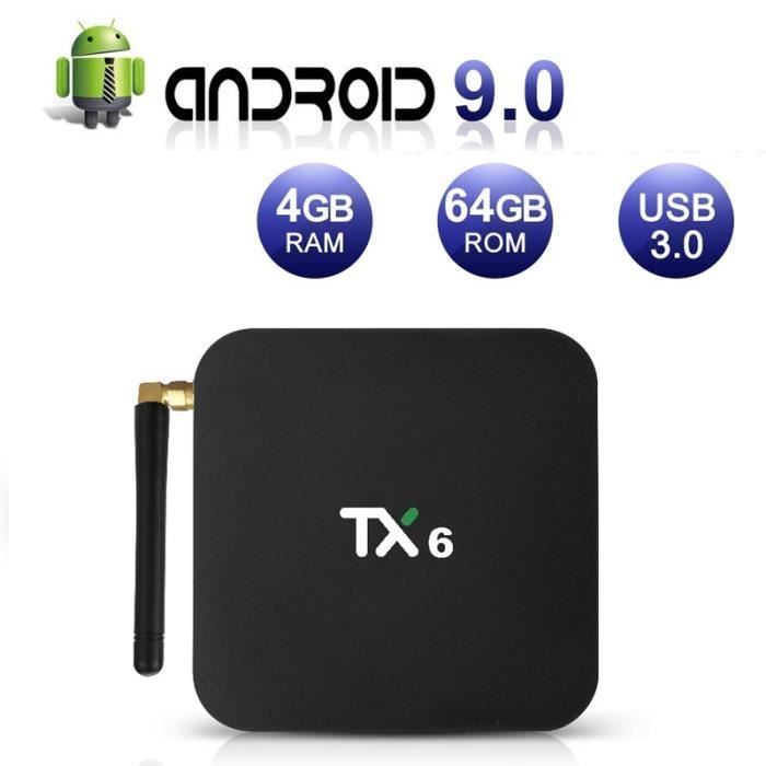 TV BOX TX6 Android 9.0 Smart TV Box 4GB RAM 64GB ROM Allwinner H6 Quad