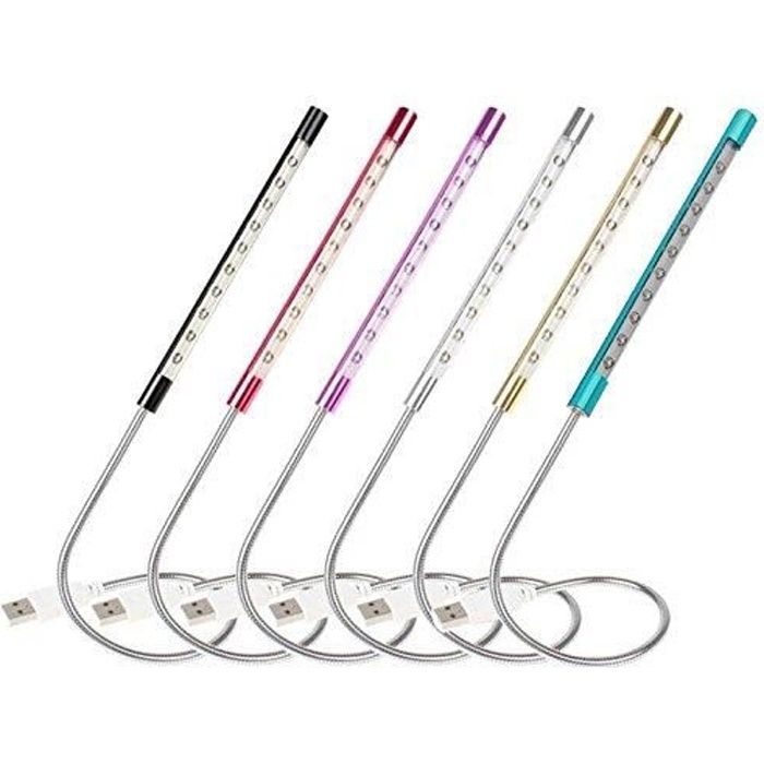 Lampe LED USB Mini Avec Interrupteur - 18 LEDs Pour Éclairage PC, Bureau, Veilleuse