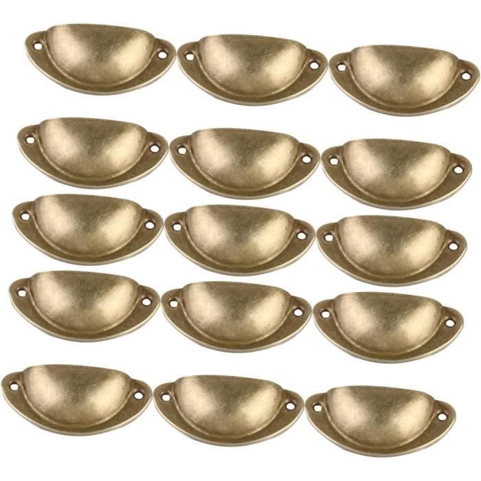 Lot De 10 Poignee Meuble Dorée Poignée Meuble Laiton Poignée Dorée