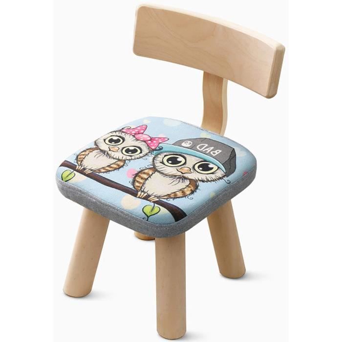 Tabouret / Repose-pieds En Bois Massif Style Primitif – 4 Pieds
