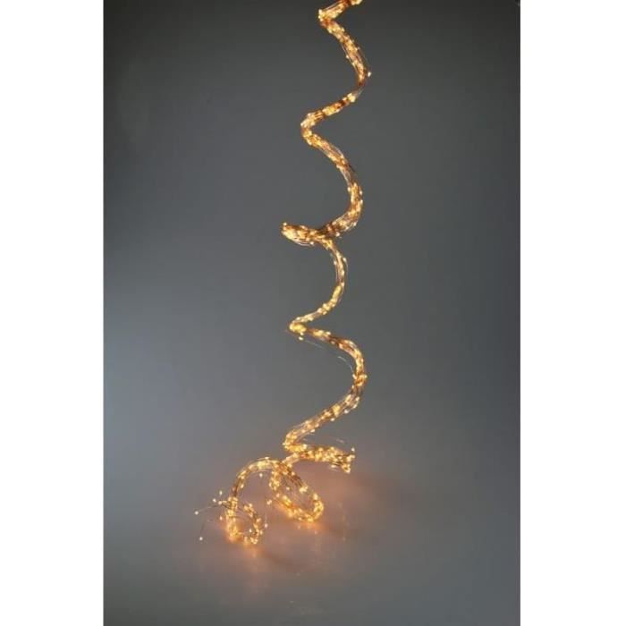 guirlande lumineuse - led pluie de lumière argent fil - 700 led - longueur 250 cm