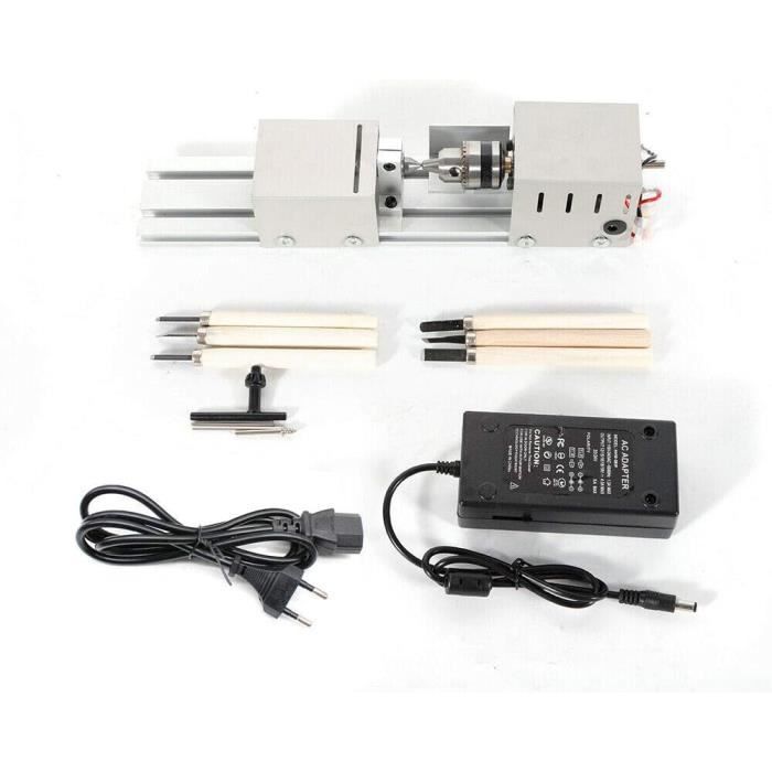 Mini Tour à Métaux Et Bois 60W – Pour Modélisme Et Bricolage – Haute Puissance – Marque Non Spécifiée – Neuf En Boîte