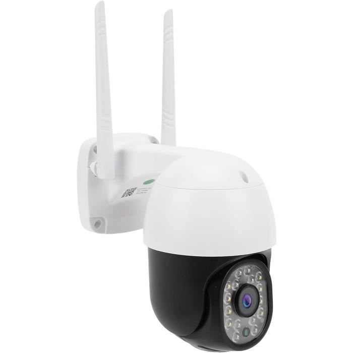 Caméra de sécurité extérieure WiFi filaire à double objectif