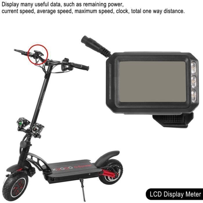 Écran LCD KD718-X Pour E-bike Et Trottinette - 48V - Multifonction Et étanche - Neuf