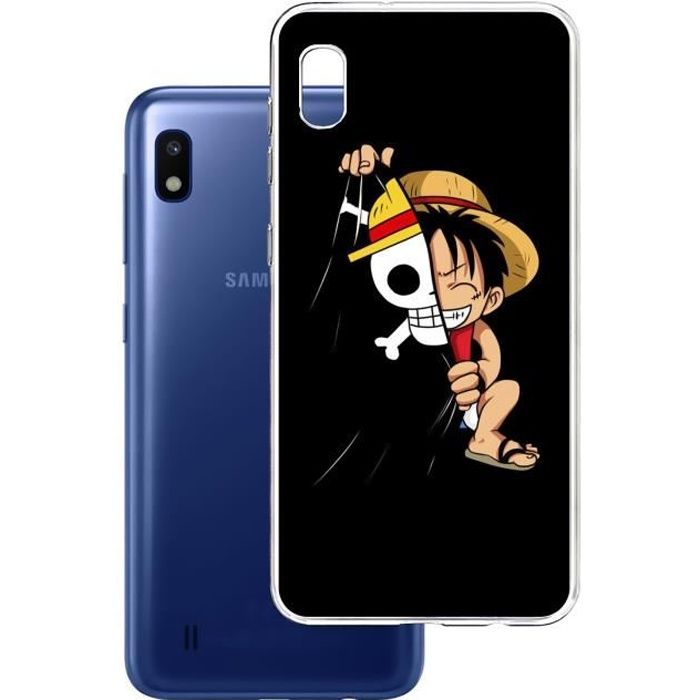 ترانس مان Coque Samsung Galaxy A10 - One Piece baby Luffy Drapeau ...