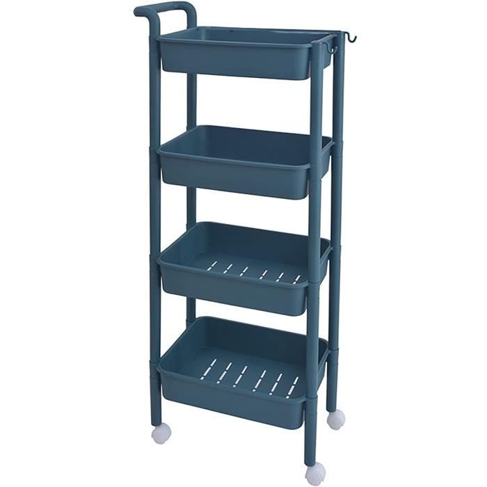 Chariot utilitaire de cuisine roulant COSCO à 3 niveaux en métal MCM