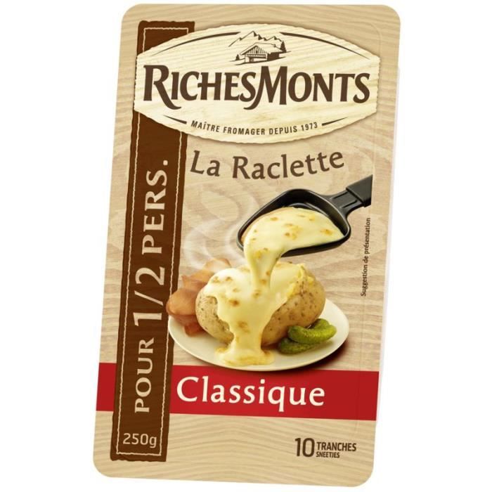Fromage à raclette 250 g Riches Monts - Cdiscount