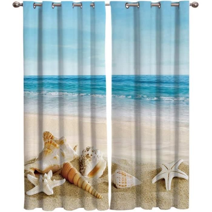 Rideau Photo Sur Mesure Mer Baltique - Impression 3D Personnalisée, Pour Salon Ou Chambre