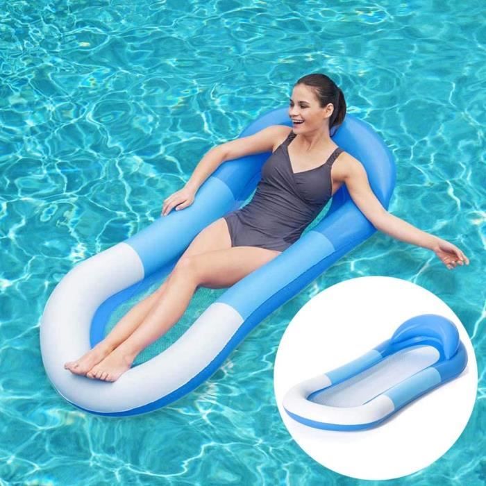 Kartokner - Hamac D'eau Lit Flottant: Bouée Gonflable Pour Piscine Hamac En Filet Flottant Adulte Flotteur Summer Beach Ultra Leger Avec 13972 B
