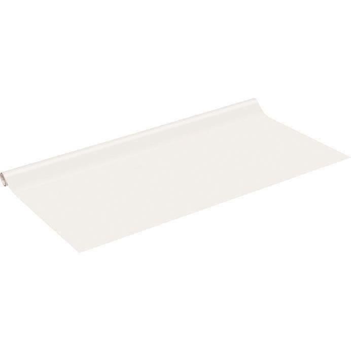 Adhésif rouleau uni mat blanc 15mx45cm