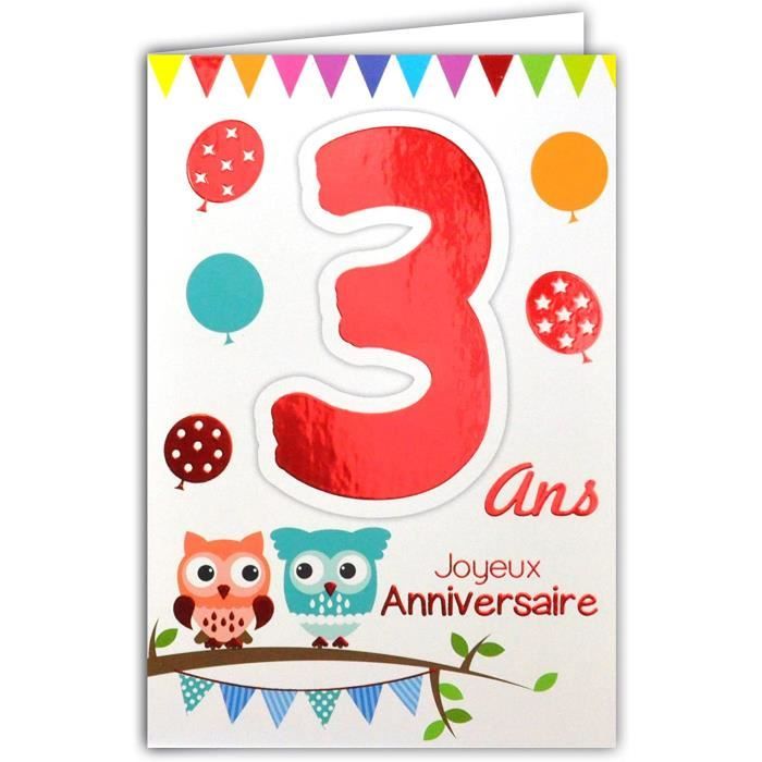 Ballons De Baudruche 69 2103 Carte Joyeux Anniversaire 3 Ans Enfant Garcon Fille Chouettes Hiboux Oiseaux Ballons Fani Achat Vente Ballon Decoratif Soldes Sur Cdiscount Des Le Janvier Cdiscount