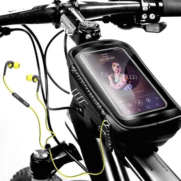 Sac De Velo Sur Tube Superieur Sacoche Bicyclette Avec Support De Telephone Prix Pas Cher Cdiscount
