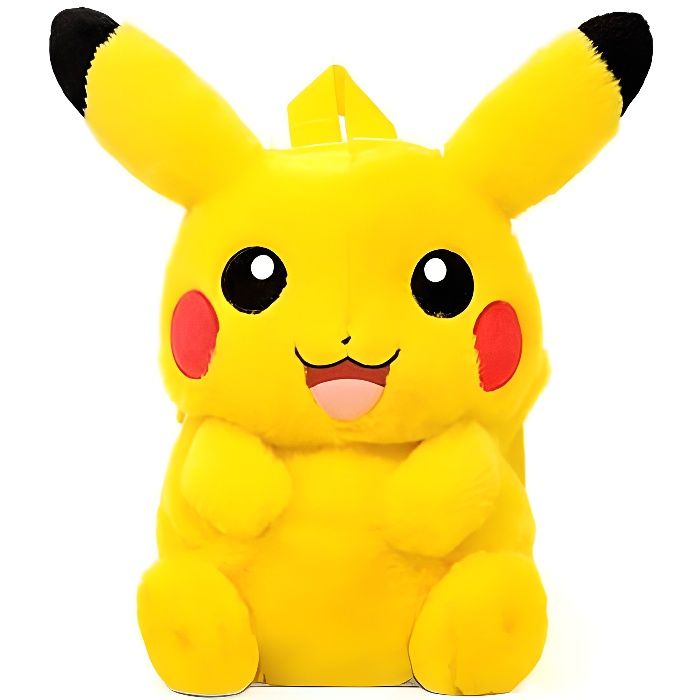Pok mon Pikachu Dessin Anim Sac dos en peluche Jaune